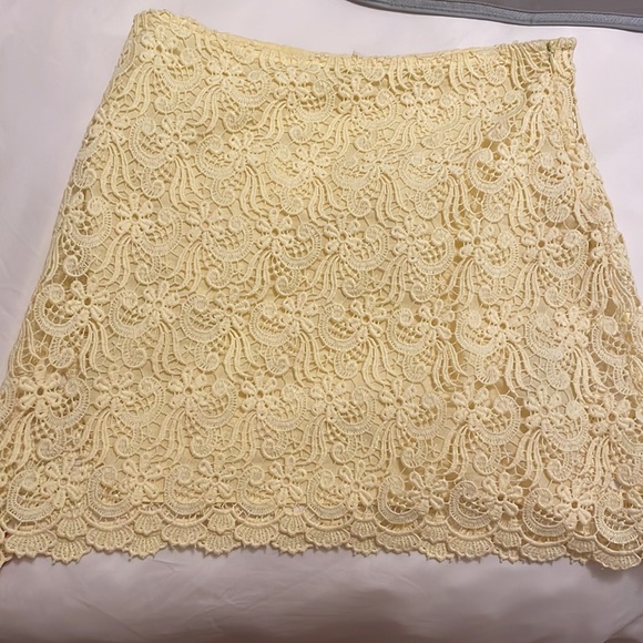 Zara Yellow knit skirt - Picture 4 of 5